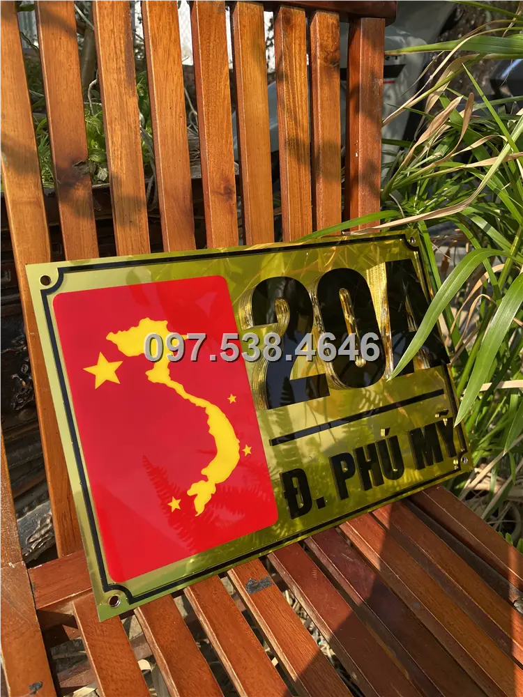 Biển Số Nhà Đẹp Hiện Đại tại Gia Nghĩa - Đắk Nông Kích Thước 30x20, Số Nổi 8mm, Chữ Nổi 2mm, Chất Liệu Mica, Alu , Mực Uv, Làm Theo Yêu Cầu, Miễn Phí Thiết Kế Và Miễn Phí Vận Chuyển Tận Nhà 2 Biển Số Nhà Đẹp Hiện Đại tại Gia Nghĩa - Đắk Nông Kích Thước 30x20, Số Nổi 8mm, Chữ Nổi 2mm, Chất Liệu Mica, Alu , Mực Uv, Làm Theo Yêu Cầu, Miễn Phí Thiết Kế Và Miễn Phí Vận Chuyển Tận Nhà - Ảnh 2