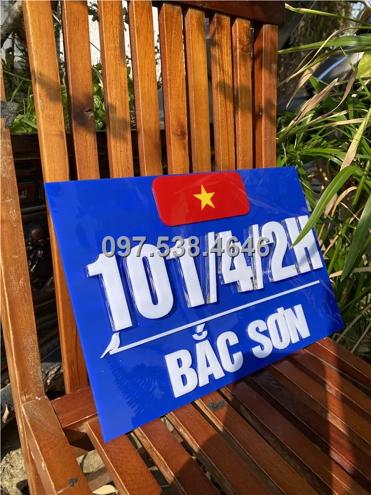 Biển Số Nhà Đẹp Hiện Đại tại Gia Nghĩa - Đắk Nông Kích Thước 30x20, Số Nổi 8mm, Chữ Nổi 2mm, Chất Liệu Mica, Alu , Mực Uv, Làm Theo Yêu Cầu, Miễn Phí Thiết Kế Và Miễn Phí Vận Chuyển Tận Nhà 8 Biển Số Nhà Đẹp Hiện Đại tại Gia Nghĩa - Đắk Nông Kích Thước 30x20, Số Nổi 8mm, Chữ Nổi 2mm, Chất Liệu Mica, Alu , Mực Uv, Làm Theo Yêu Cầu, Miễn Phí Thiết Kế Và Miễn Phí Vận Chuyển Tận Nhà - Ảnh 8