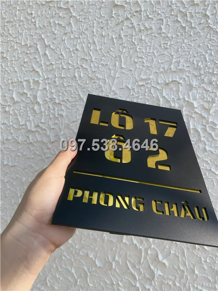 Biển Số Nhà Đẹp Hiện Đại tại Gia Nghĩa - Đắk Nông Kích Thước 30x20, Số Nổi 8mm, Chữ Nổi 2mm, Chất Liệu Mica, Alu , Mực Uv, Làm Theo Yêu Cầu, Miễn Phí Thiết Kế Và Miễn Phí Vận Chuyển Tận Nhà 9 Biển Số Nhà Đẹp Hiện Đại tại Gia Nghĩa - Đắk Nông Kích Thước 30x20, Số Nổi 8mm, Chữ Nổi 2mm, Chất Liệu Mica, Alu , Mực Uv, Làm Theo Yêu Cầu, Miễn Phí Thiết Kế Và Miễn Phí Vận Chuyển Tận Nhà - Ảnh 9