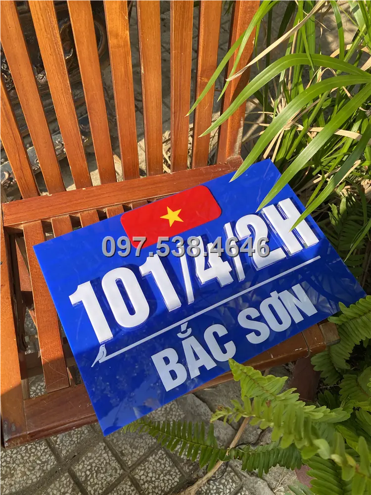 Biển Số Nhà Đẹp Hiện Đại tại Gò Công (Tiền Giang) Kích Thước 30x20, Số Nổi 8mm, Chữ Nổi 2mm, Chất Liệu Mica, Alu , Mực Uv, Làm Theo Yêu Cầu, Miễn Phí Thiết Kế Và Miễn Phí Vận Chuyển Tận Nhà 9 Biển Số Nhà Đẹp Hiện Đại tại Gò Công (Tiền Giang) Kích Thước 30x20, Số Nổi 8mm, Chữ Nổi 2mm, Chất Liệu Mica, Alu , Mực Uv, Làm Theo Yêu Cầu, Miễn Phí Thiết Kế Và Miễn Phí Vận Chuyển Tận Nhà - Ảnh 9