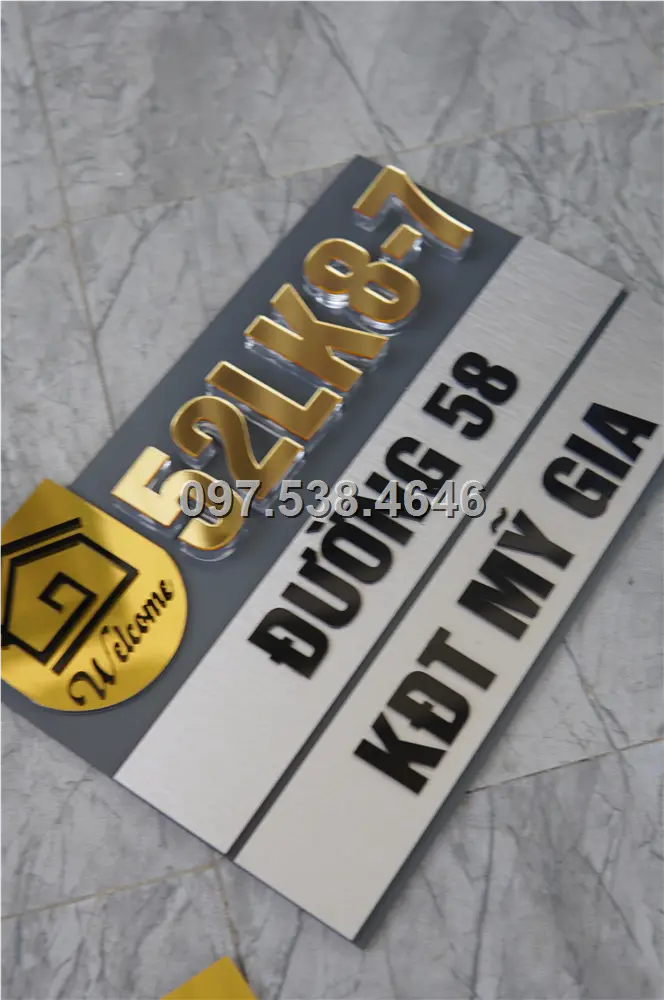 Biển Số Nhà Đẹp Hiện Đại tại Hà Giang, Kích Thước 30x20, Số Nổi 8mm, Chữ Nổi 2mm, Chất Liệu Mica, Alu , Mực Uv, Làm Theo Yêu Cầu, Miễn Phí Thiết Kế Và Miễn Phí Vận Chuyển Tận Nhà 1 Biển Số Nhà Đẹp Hiện Đại tại Hà Giang, Kích Thước 30x20, Số Nổi 8mm, Chữ Nổi 2mm, Chất Liệu Mica, Alu , Mực Uv, Làm Theo Yêu Cầu, Miễn Phí Thiết Kế Và Miễn Phí Vận Chuyển Tận Nhà