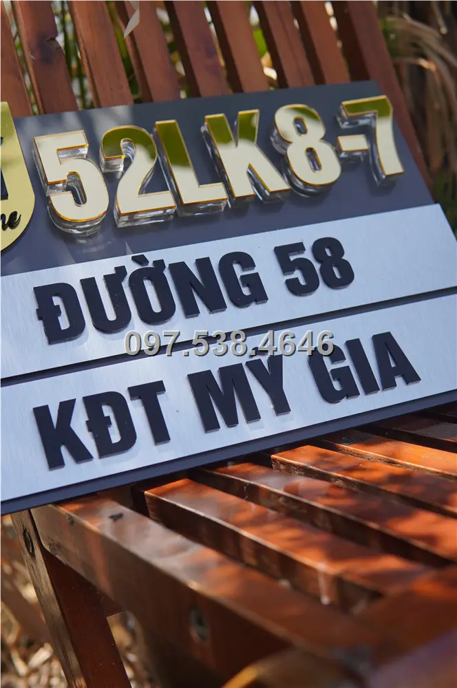 Biển Số Nhà Đẹp Hiện Đại tại Hà Giang, Kích Thước 30x20, Số Nổi 8mm, Chữ Nổi 2mm, Chất Liệu Mica, Alu , Mực Uv, Làm Theo Yêu Cầu, Miễn Phí Thiết Kế Và Miễn Phí Vận Chuyển Tận Nhà 5 Biển Số Nhà Đẹp Hiện Đại tại Hà Giang, Kích Thước 30x20, Số Nổi 8mm, Chữ Nổi 2mm, Chất Liệu Mica, Alu , Mực Uv, Làm Theo Yêu Cầu, Miễn Phí Thiết Kế Và Miễn Phí Vận Chuyển Tận Nhà - Ảnh 5