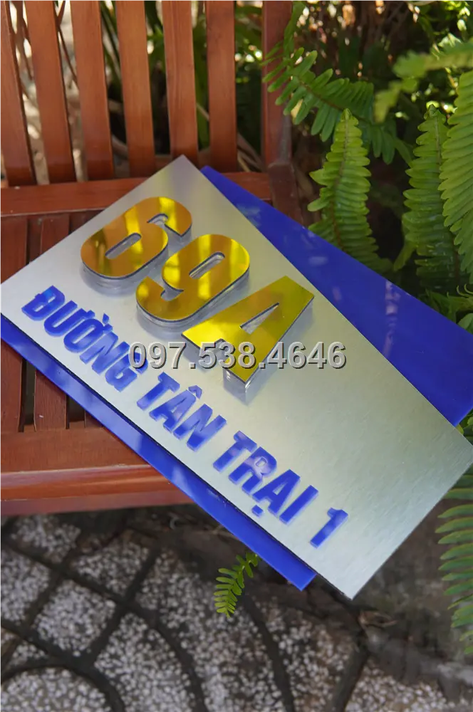 Biển Số Nhà Đẹp Hiện Đại tại Hạ Long (Quảng Ninh), Kích Thước 30x20, Số Nổi 8mm, Chữ Nổi 2mm, Chất Liệu Mica, Alu , Mực Uv, Làm Theo Yêu Cầu, Miễn Phí Thiết Kế Và Miễn Phí Vận Chuyển Tận Nhà 7 Biển Số Nhà Đẹp Hiện Đại tại Hạ Long (Quảng Ninh), Kích Thước 30x20, Số Nổi 8mm, Chữ Nổi 2mm, Chất Liệu Mica, Alu , Mực Uv, Làm Theo Yêu Cầu, Miễn Phí Thiết Kế Và Miễn Phí Vận Chuyển Tận Nhà - Ảnh 7