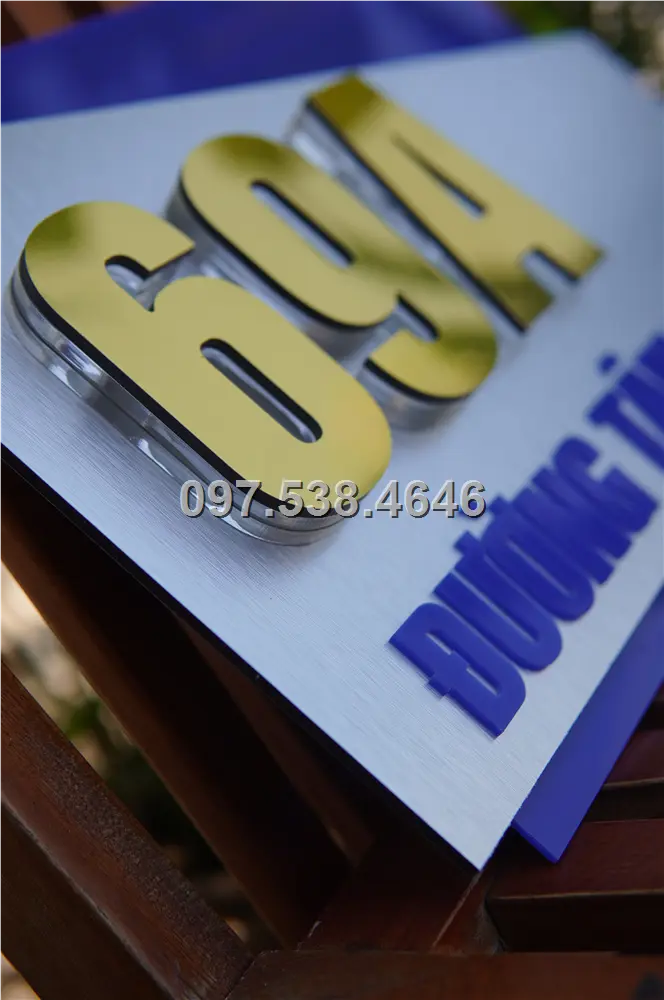Biển Số Nhà Đẹp Hiện Đại tại Hạ Long (Quảng Ninh), Kích Thước 30x20, Số Nổi 8mm, Chữ Nổi 2mm, Chất Liệu Mica, Alu , Mực Uv, Làm Theo Yêu Cầu, Miễn Phí Thiết Kế Và Miễn Phí Vận Chuyển Tận Nhà 5 Biển Số Nhà Đẹp Hiện Đại tại Hạ Long (Quảng Ninh), Kích Thước 30x20, Số Nổi 8mm, Chữ Nổi 2mm, Chất Liệu Mica, Alu , Mực Uv, Làm Theo Yêu Cầu, Miễn Phí Thiết Kế Và Miễn Phí Vận Chuyển Tận Nhà - Ảnh 5
