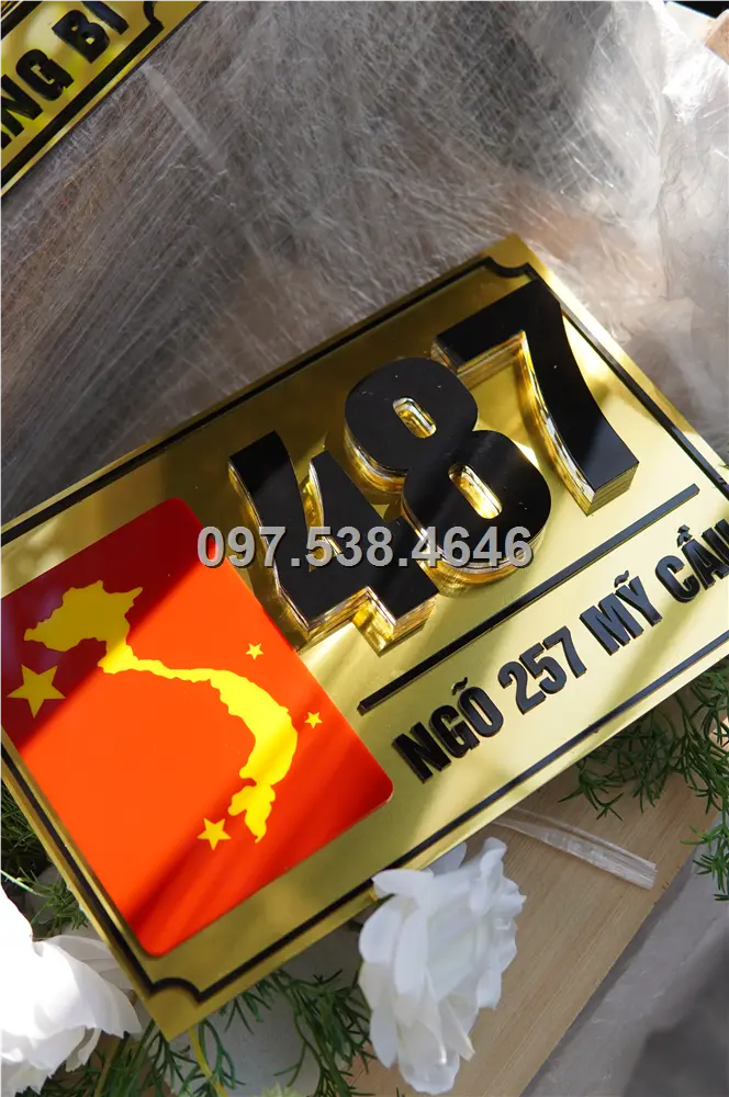 Biển Số Nhà Đẹp Hiện Đại tại Hà Tiên (Kiên Giang) Kích Thước 30x20, Số Nổi 8mm, Chữ Nổi 2mm, Chất Liệu Mica, Alu , Mực Uv, Làm Theo Yêu Cầu, Miễn Phí Thiết Kế Và Miễn Phí Vận Chuyển Tận Nhà 3 Biển Số Nhà Đẹp Hiện Đại tại Hà Tiên (Kiên Giang) Kích Thước 30x20, Số Nổi 8mm, Chữ Nổi 2mm, Chất Liệu Mica, Alu , Mực Uv, Làm Theo Yêu Cầu, Miễn Phí Thiết Kế Và Miễn Phí Vận Chuyển Tận Nhà - Ảnh 3