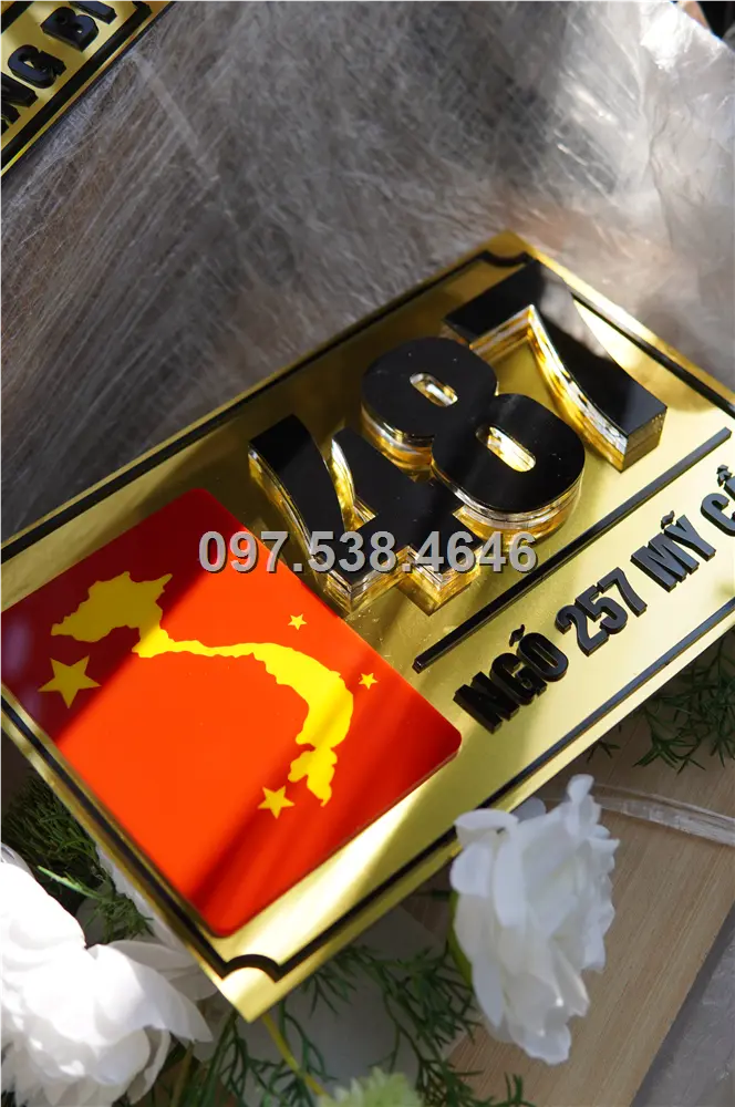 Biển Số Nhà Đẹp Hiện Đại tại Hà Tiên (Kiên Giang) Kích Thước 30x20, Số Nổi 8mm, Chữ Nổi 2mm, Chất Liệu Mica, Alu , Mực Uv, Làm Theo Yêu Cầu, Miễn Phí Thiết Kế Và Miễn Phí Vận Chuyển Tận Nhà 4 Biển Số Nhà Đẹp Hiện Đại tại Hà Tiên (Kiên Giang) Kích Thước 30x20, Số Nổi 8mm, Chữ Nổi 2mm, Chất Liệu Mica, Alu , Mực Uv, Làm Theo Yêu Cầu, Miễn Phí Thiết Kế Và Miễn Phí Vận Chuyển Tận Nhà - Ảnh 4