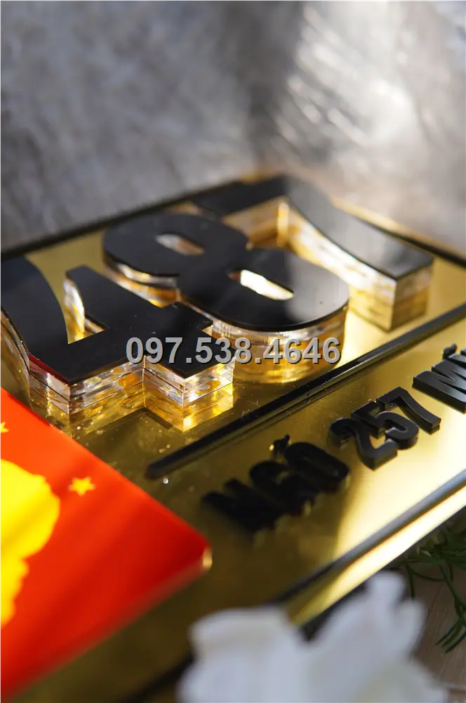 Biển Số Nhà Đẹp Hiện Đại tại Hà Tiên (Kiên Giang) Kích Thước 30x20, Số Nổi 8mm, Chữ Nổi 2mm, Chất Liệu Mica, Alu , Mực Uv, Làm Theo Yêu Cầu, Miễn Phí Thiết Kế Và Miễn Phí Vận Chuyển Tận Nhà 2 Biển Số Nhà Đẹp Hiện Đại tại Hà Tiên (Kiên Giang) Kích Thước 30x20, Số Nổi 8mm, Chữ Nổi 2mm, Chất Liệu Mica, Alu , Mực Uv, Làm Theo Yêu Cầu, Miễn Phí Thiết Kế Và Miễn Phí Vận Chuyển Tận Nhà - Ảnh 2