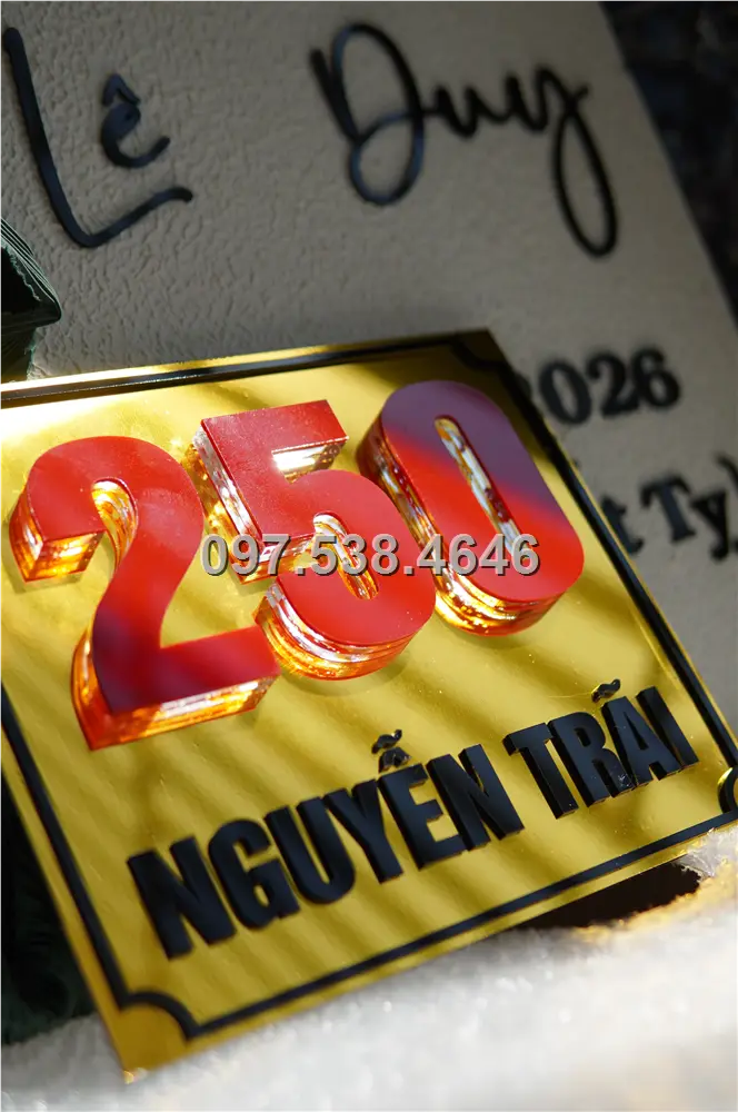 Biển Số Nhà Đẹp Hiện Đại tại Hội An (Quảng Nam), Kích Thước 30x20, Số Nổi 8mm, Chữ Nổi 2mm, Chất Liệu Mica, Alu , Mực Uv, Làm Theo Yêu Cầu, Miễn Phí Thiết Kế Và Miễn Phí Vận Chuyển Tận Nhà 1 Biển Số Nhà Đẹp Hiện Đại tại Hội An (Quảng Nam), Kích Thước 30x20, Số Nổi 8mm, Chữ Nổi 2mm, Chất Liệu Mica, Alu , Mực Uv, Làm Theo Yêu Cầu, Miễn Phí Thiết Kế Và Miễn Phí Vận Chuyển Tận Nhà