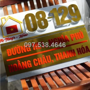 Biển Số Nhà Đẹp Hiện Đại tại Hải Dương
, Kích Thước 30x20, Số Nổi 8mm, Chữ Nổi 2mm, Chất Liệu Mica, Alu , Mực Uv, Làm Theo Yêu Cầu, Miễn Phí Thiết Kế Và Miễn Phí Vận Chuyển Tận Nhà