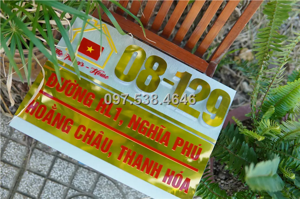 Biển Số Nhà Đẹp Hiện Đại tại Hải Dương , Kích Thước 30x20, Số Nổi 8mm, Chữ Nổi 2mm, Chất Liệu Mica, Alu , Mực Uv, Làm Theo Yêu Cầu, Miễn Phí Thiết Kế Và Miễn Phí Vận Chuyển Tận Nhà 2 Biển Số Nhà Đẹp Hiện Đại tại Hải Dương
, Kích Thước 30x20, Số Nổi 8mm, Chữ Nổi 2mm, Chất Liệu Mica, Alu , Mực Uv, Làm Theo Yêu Cầu, Miễn Phí Thiết Kế Và Miễn Phí Vận Chuyển Tận Nhà - Ảnh 2