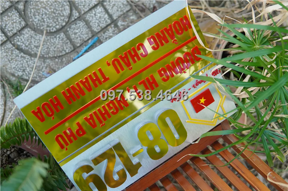Biển Số Nhà Đẹp Hiện Đại tại Hải Dương , Kích Thước 30x20, Số Nổi 8mm, Chữ Nổi 2mm, Chất Liệu Mica, Alu , Mực Uv, Làm Theo Yêu Cầu, Miễn Phí Thiết Kế Và Miễn Phí Vận Chuyển Tận Nhà 12 Biển Số Nhà Đẹp Hiện Đại tại Hải Dương
, Kích Thước 30x20, Số Nổi 8mm, Chữ Nổi 2mm, Chất Liệu Mica, Alu , Mực Uv, Làm Theo Yêu Cầu, Miễn Phí Thiết Kế Và Miễn Phí Vận Chuyển Tận Nhà - Ảnh 12