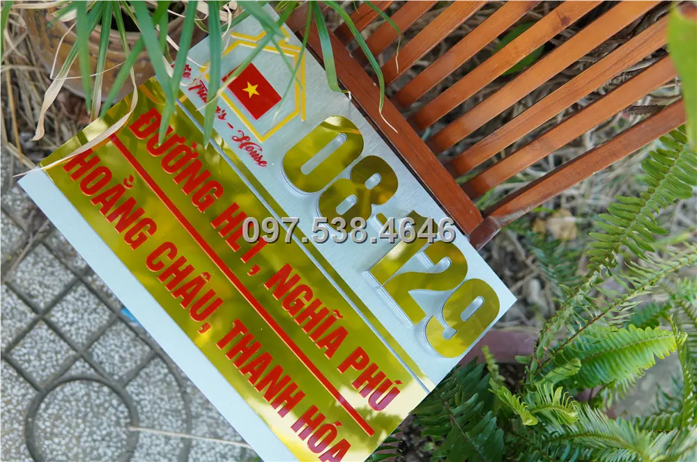 Biển Số Nhà Đẹp Hiện Đại tại Hải Dương , Kích Thước 30x20, Số Nổi 8mm, Chữ Nổi 2mm, Chất Liệu Mica, Alu , Mực Uv, Làm Theo Yêu Cầu, Miễn Phí Thiết Kế Và Miễn Phí Vận Chuyển Tận Nhà 11 Biển Số Nhà Đẹp Hiện Đại tại Hải Dương
, Kích Thước 30x20, Số Nổi 8mm, Chữ Nổi 2mm, Chất Liệu Mica, Alu , Mực Uv, Làm Theo Yêu Cầu, Miễn Phí Thiết Kế Và Miễn Phí Vận Chuyển Tận Nhà - Ảnh 11