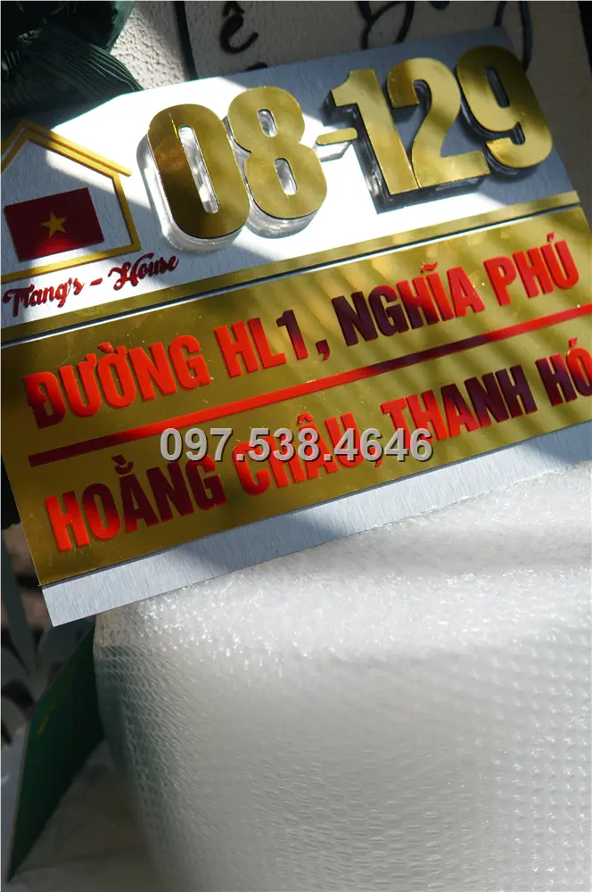 Biển Số Nhà Đẹp Hiện Đại tại Hải Dương , Kích Thước 30x20, Số Nổi 8mm, Chữ Nổi 2mm, Chất Liệu Mica, Alu , Mực Uv, Làm Theo Yêu Cầu, Miễn Phí Thiết Kế Và Miễn Phí Vận Chuyển Tận Nhà 10 Biển Số Nhà Đẹp Hiện Đại tại Hải Dương
, Kích Thước 30x20, Số Nổi 8mm, Chữ Nổi 2mm, Chất Liệu Mica, Alu , Mực Uv, Làm Theo Yêu Cầu, Miễn Phí Thiết Kế Và Miễn Phí Vận Chuyển Tận Nhà - Ảnh 10