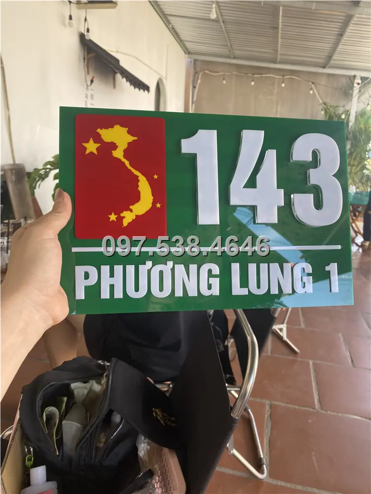 Biển Số Nhà Đẹp Hiện Đại tại Hải Phòng, phiên bản Lá Cờ Việt Nam, Kích Thước 30x20, Số Nổi 8mm, Chữ Nổi 2mm, Chất Liệu Mica, Alu , Mực Uv, Làm Theo Yêu Cầu, Miễn Phí Thiết Kế Và Miễn Phí Vận Chuyển Tận Nhà 16 Biển Số Nhà Đẹp Hiện Đại tại Hải Phòng, phiên bản Lá Cờ Việt Nam, Kích Thước 30x20, Số Nổi 8mm, Chữ Nổi 2mm, Chất Liệu Mica, Alu , Mực Uv, Làm Theo Yêu Cầu, Miễn Phí Thiết Kế Và Miễn Phí Vận Chuyển Tận Nhà - Ảnh 16