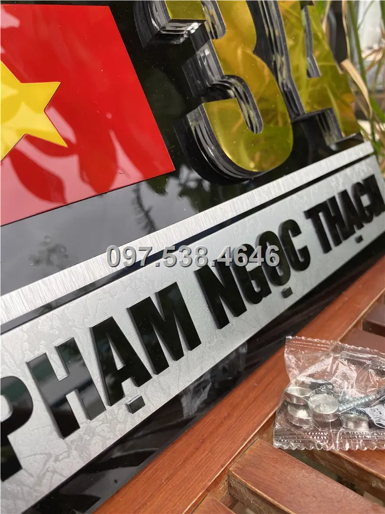 Biển Số Nhà Đẹp Hiện Đại tại Cao Lãnh (Đồng Tháp) Kích Thước 30x20, Số Nổi 8mm, Chữ Nổi 2mm, Chất Liệu Mica, Alu , Mực Uv, Làm Theo Yêu Cầu, Miễn Phí Thiết Kế Và Miễn Phí Vận Chuyển Tận Nhà 8 Biển Số Nhà Đẹp Hiện Đại tại Cao Lãnh (Đồng Tháp) Kích Thước 30x20, Số Nổi 8mm, Chữ Nổi 2mm, Chất Liệu Mica, Alu , Mực Uv, Làm Theo Yêu Cầu, Miễn Phí Thiết Kế Và Miễn Phí Vận Chuyển Tận Nhà - Ảnh 8