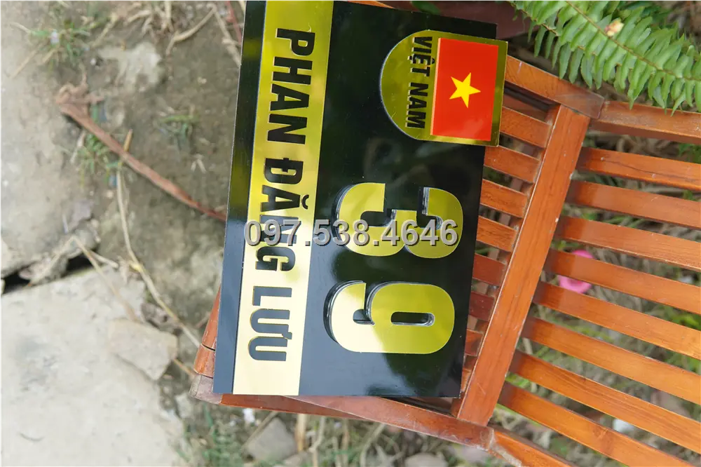 Biển Số Nhà Đẹp Hiện Đại tại Sơn La Kích Thước 30x20, Số Nổi 8mm, Chữ Nổi 2mm, Chất Liệu Mica, Alu , Mực Uv, Làm Theo Yêu Cầu, Miễn Phí Thiết Kế Và Miễn Phí Vận Chuyển Tận Nhà 7 Biển Số Nhà Đẹp Hiện Đại tại Sơn La
Kích Thước 30x20, Số Nổi 8mm, Chữ Nổi 2mm, Chất Liệu Mica, Alu , Mực Uv, Làm Theo Yêu Cầu, Miễn Phí Thiết Kế Và Miễn Phí Vận Chuyển Tận Nhà - Ảnh 7