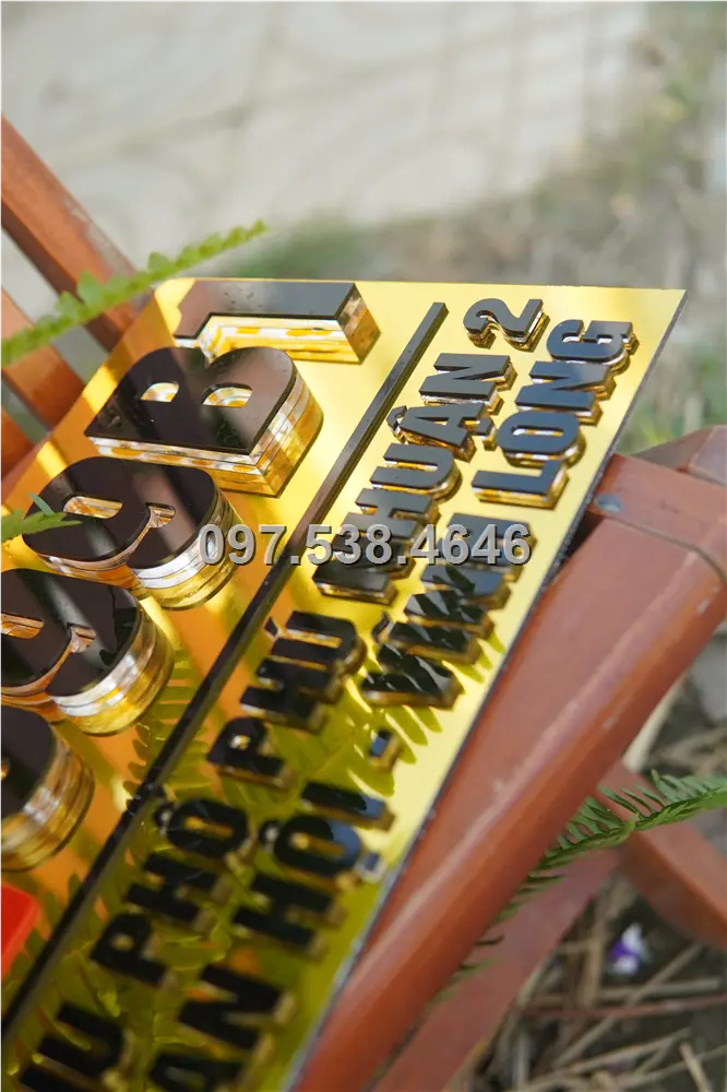Biển Số Nhà Đẹp Hiện Đại tại Tam Điệp -Ninh Bình Kích Thước 30x20, Số Nổi 8mm, Chữ Nổi 2mm, Chất Liệu Mica, Alu , Mực Uv, Làm Theo Yêu Cầu, Miễn Phí Thiết Kế Và Miễn Phí Vận Chuyển Tận Nhà 8 Biển Số Nhà Đẹp Hiện Đại tại Tam Điệp -Ninh Bình Kích Thước 30x20, Số Nổi 8mm, Chữ Nổi 2mm, Chất Liệu Mica, Alu , Mực Uv, Làm Theo Yêu Cầu, Miễn Phí Thiết Kế Và Miễn Phí Vận Chuyển Tận Nhà - Ảnh 8