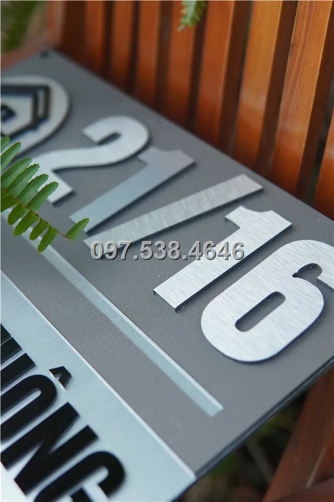 Biển Số Nhà Đẹp Hiện Đại tại Thái Bình Kích Thước 30x20, Số Nổi 8mm, Chữ Nổi 2mm, Chất Liệu Mica, Alu , Mực Uv, Làm Theo Yêu Cầu, Miễn Phí Thiết Kế Và Miễn Phí Vận Chuyển Tận Nhà 6 Biển Số Nhà Đẹp Hiện Đại tại Thái Bình
Kích Thước 30x20, Số Nổi 8mm, Chữ Nổi 2mm, Chất Liệu Mica, Alu , Mực Uv, Làm Theo Yêu Cầu, Miễn Phí Thiết Kế Và Miễn Phí Vận Chuyển Tận Nhà - Ảnh 6