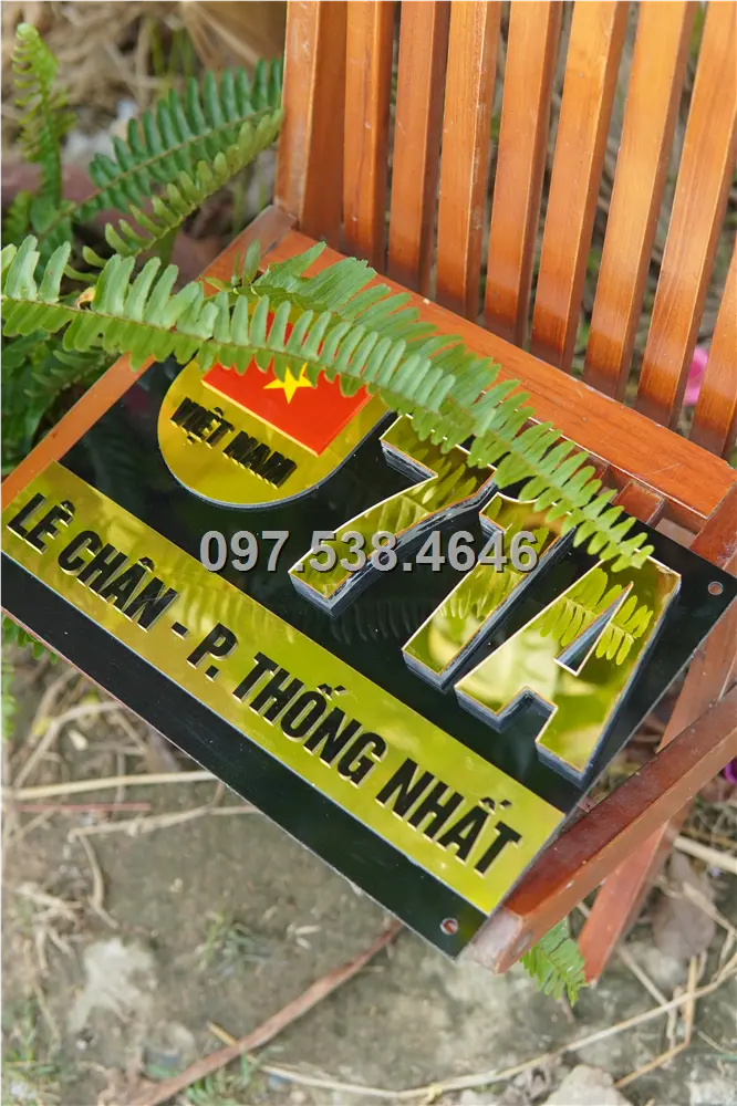 Biển Số Nhà Đẹp Hiện Đại tại Sơn La Kích Thước 30x20, Số Nổi 8mm, Chữ Nổi 2mm, Chất Liệu Mica, Alu , Mực Uv, Làm Theo Yêu Cầu, Miễn Phí Thiết Kế Và Miễn Phí Vận Chuyển Tận Nhà 1 Biển Số Nhà Đẹp Hiện Đại tại Sơn La
Kích Thước 30x20, Số Nổi 8mm, Chữ Nổi 2mm, Chất Liệu Mica, Alu , Mực Uv, Làm Theo Yêu Cầu, Miễn Phí Thiết Kế Và Miễn Phí Vận Chuyển Tận Nhà