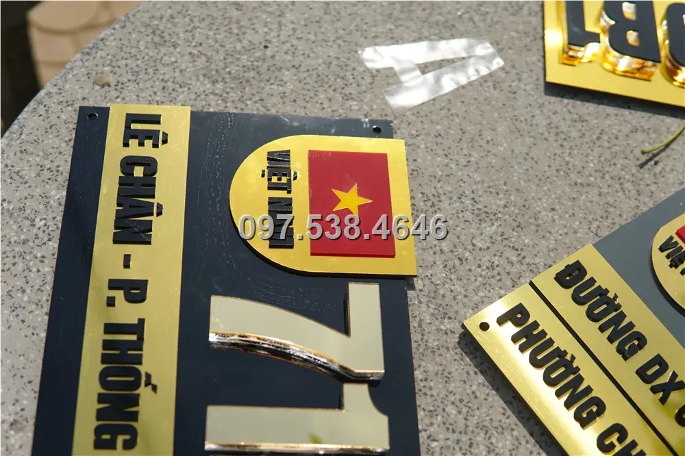 Biển Số Nhà Đẹp Hiện Đại tại Sơn La Kích Thước 30x20, Số Nổi 8mm, Chữ Nổi 2mm, Chất Liệu Mica, Alu , Mực Uv, Làm Theo Yêu Cầu, Miễn Phí Thiết Kế Và Miễn Phí Vận Chuyển Tận Nhà 8 Biển Số Nhà Đẹp Hiện Đại tại Sơn La
Kích Thước 30x20, Số Nổi 8mm, Chữ Nổi 2mm, Chất Liệu Mica, Alu , Mực Uv, Làm Theo Yêu Cầu, Miễn Phí Thiết Kế Và Miễn Phí Vận Chuyển Tận Nhà - Ảnh 8