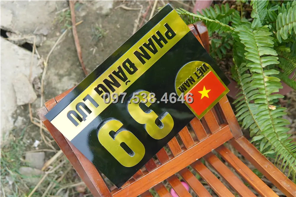 Biển Số Nhà Đẹp Hiện Đại tại Sơn La Kích Thước 30x20, Số Nổi 8mm, Chữ Nổi 2mm, Chất Liệu Mica, Alu , Mực Uv, Làm Theo Yêu Cầu, Miễn Phí Thiết Kế Và Miễn Phí Vận Chuyển Tận Nhà 6 Biển Số Nhà Đẹp Hiện Đại tại Sơn La
Kích Thước 30x20, Số Nổi 8mm, Chữ Nổi 2mm, Chất Liệu Mica, Alu , Mực Uv, Làm Theo Yêu Cầu, Miễn Phí Thiết Kế Và Miễn Phí Vận Chuyển Tận Nhà - Ảnh 6