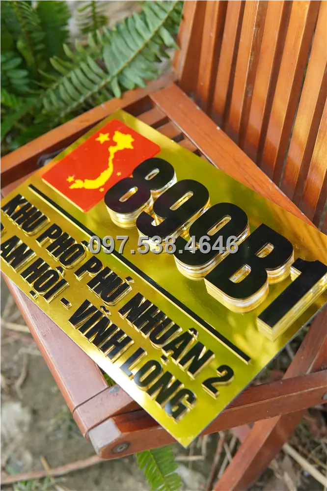 Biển Số Nhà Đẹp Hiện Đại tại Tam Điệp -Ninh Bình Kích Thước 30x20, Số Nổi 8mm, Chữ Nổi 2mm, Chất Liệu Mica, Alu , Mực Uv, Làm Theo Yêu Cầu, Miễn Phí Thiết Kế Và Miễn Phí Vận Chuyển Tận Nhà 2 Biển Số Nhà Đẹp Hiện Đại tại Tam Điệp -Ninh Bình Kích Thước 30x20, Số Nổi 8mm, Chữ Nổi 2mm, Chất Liệu Mica, Alu , Mực Uv, Làm Theo Yêu Cầu, Miễn Phí Thiết Kế Và Miễn Phí Vận Chuyển Tận Nhà - Ảnh 2