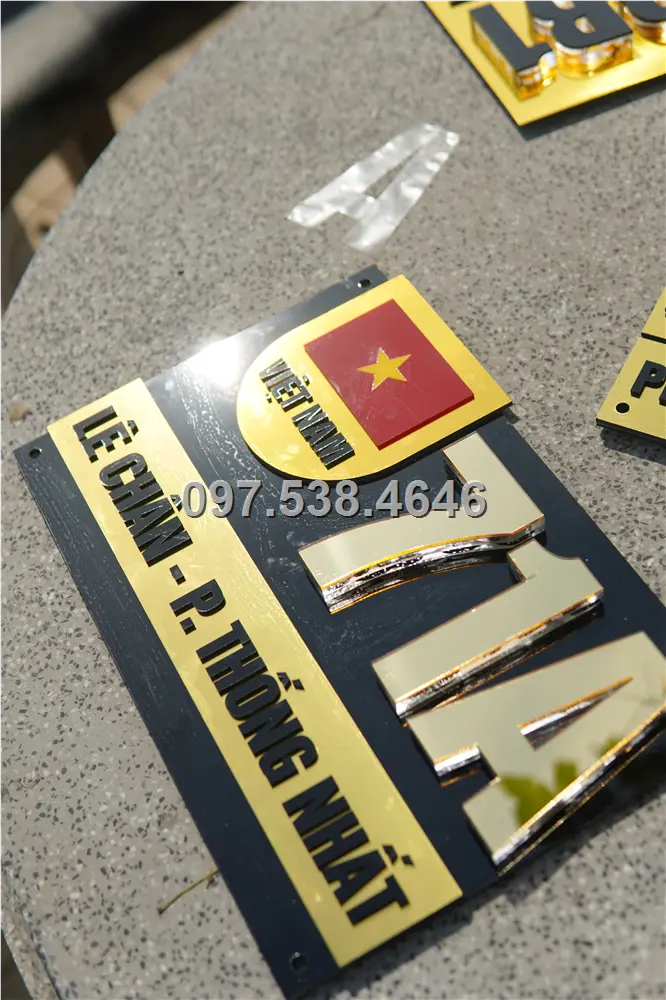 Biển Số Nhà Đẹp Hiện Đại tại Sơn La Kích Thước 30x20, Số Nổi 8mm, Chữ Nổi 2mm, Chất Liệu Mica, Alu , Mực Uv, Làm Theo Yêu Cầu, Miễn Phí Thiết Kế Và Miễn Phí Vận Chuyển Tận Nhà 9 Biển Số Nhà Đẹp Hiện Đại tại Sơn La
Kích Thước 30x20, Số Nổi 8mm, Chữ Nổi 2mm, Chất Liệu Mica, Alu , Mực Uv, Làm Theo Yêu Cầu, Miễn Phí Thiết Kế Và Miễn Phí Vận Chuyển Tận Nhà - Ảnh 9