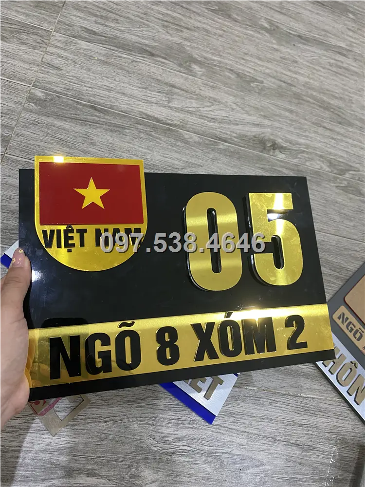 Biển Số Nhà Đẹp Hiện Đại tại Bảo Lộc (Lâm Đồng) Kích Thước 30x20, Số Nổi 8mm, Chữ Nổi 2mm, Chất Liệu Mica, Alu , Mực Uv, Làm Theo Yêu Cầu, Miễn Phí Thiết Kế Và Miễn Phí Vận Chuyển Tận Nhà 8 Biển Số Nhà Đẹp Hiện Đại tại Bảo Lộc (Lâm Đồng) Kích Thước 30x20, Số Nổi 8mm, Chữ Nổi 2mm, Chất Liệu Mica, Alu , Mực Uv, Làm Theo Yêu Cầu, Miễn Phí Thiết Kế Và Miễn Phí Vận Chuyển Tận Nhà - Ảnh 8