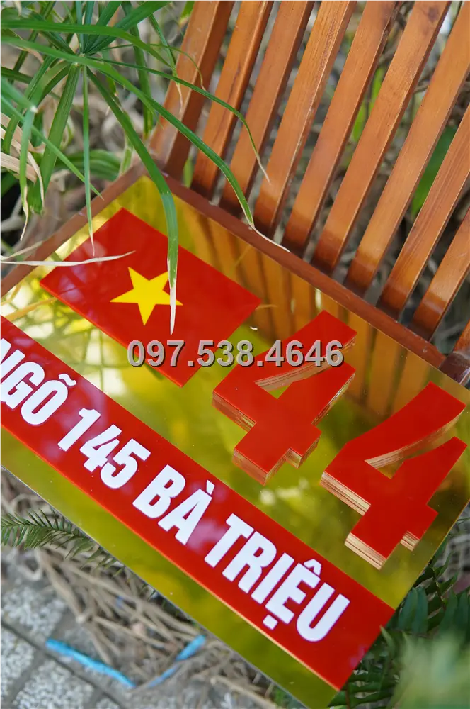 Biển Số Nhà Đẹp Hiện Đại tại Hòa Bình, Kích Thước 30x20, Số Nổi 8mm, Chữ Nổi 2mm, Chất Liệu Mica, Alu , Mực Uv, Làm Theo Yêu Cầu, Miễn Phí Thiết Kế Và Miễn Phí Vận Chuyển Tận Nhà 5 Biển Số Nhà Đẹp Hiện Đại tại Hòa Bình, Kích Thước 30x20, Số Nổi 8mm, Chữ Nổi 2mm, Chất Liệu Mica, Alu , Mực Uv, Làm Theo Yêu Cầu, Miễn Phí Thiết Kế Và Miễn Phí Vận Chuyển Tận Nhà - Ảnh 5
