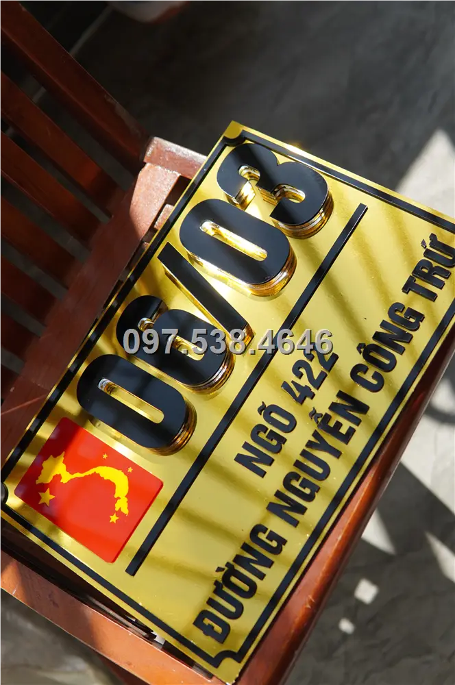 Biển Số Nhà Đẹp Hiện Đại tại Huế (Thừa Thiên Huế) , Kích Thước 30x20, Số Nổi 8mm, Chữ Nổi 2mm, Chất Liệu Mica, Alu , Mực Uv, Làm Theo Yêu Cầu, Miễn Phí Thiết Kế Và Miễn Phí Vận Chuyển Tận Nhà 8 Biển Số Nhà Đẹp Hiện Đại tại Huế (Thừa Thiên Huế) , Kích Thước 30x20, Số Nổi 8mm, Chữ Nổi 2mm, Chất Liệu Mica, Alu , Mực Uv, Làm Theo Yêu Cầu, Miễn Phí Thiết Kế Và Miễn Phí Vận Chuyển Tận Nhà - Ảnh 8