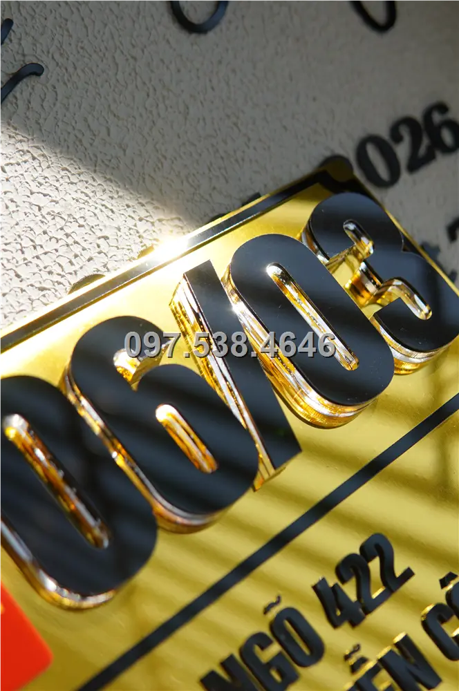 Biển Số Nhà Đẹp Hiện Đại tại Huế (Thừa Thiên Huế) , Kích Thước 30x20, Số Nổi 8mm, Chữ Nổi 2mm, Chất Liệu Mica, Alu , Mực Uv, Làm Theo Yêu Cầu, Miễn Phí Thiết Kế Và Miễn Phí Vận Chuyển Tận Nhà 11 Biển Số Nhà Đẹp Hiện Đại tại Huế (Thừa Thiên Huế) , Kích Thước 30x20, Số Nổi 8mm, Chữ Nổi 2mm, Chất Liệu Mica, Alu , Mực Uv, Làm Theo Yêu Cầu, Miễn Phí Thiết Kế Và Miễn Phí Vận Chuyển Tận Nhà - Ảnh 11