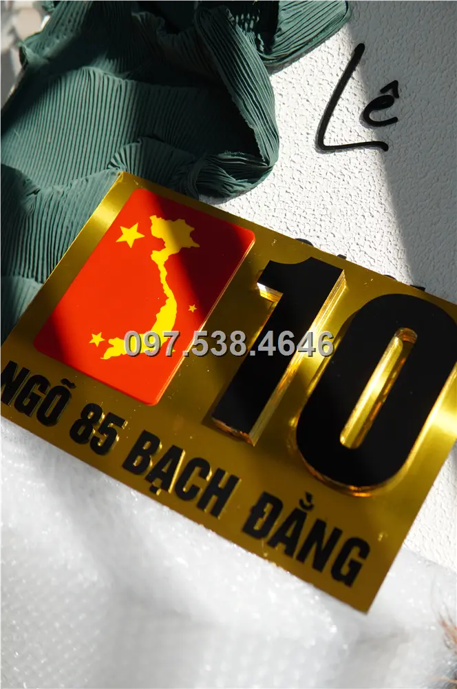 Biển Số Nhà Đẹp Hiện Đại tại Hồng Ngự (Đồng Tháp) , Kích Thước 30x20, Số Nổi 8mm, Chữ Nổi 2mm, Chất Liệu Mica, Alu , Mực Uv, Làm Theo Yêu Cầu, Miễn Phí Thiết Kế Và Miễn Phí Vận Chuyển Tận Nhà 6 Biển Số Nhà Đẹp Hiện Đại tại Hồng Ngự (Đồng Tháp)
, Kích Thước 30x20, Số Nổi 8mm, Chữ Nổi 2mm, Chất Liệu Mica, Alu , Mực Uv, Làm Theo Yêu Cầu, Miễn Phí Thiết Kế Và Miễn Phí Vận Chuyển Tận Nhà - Ảnh 6