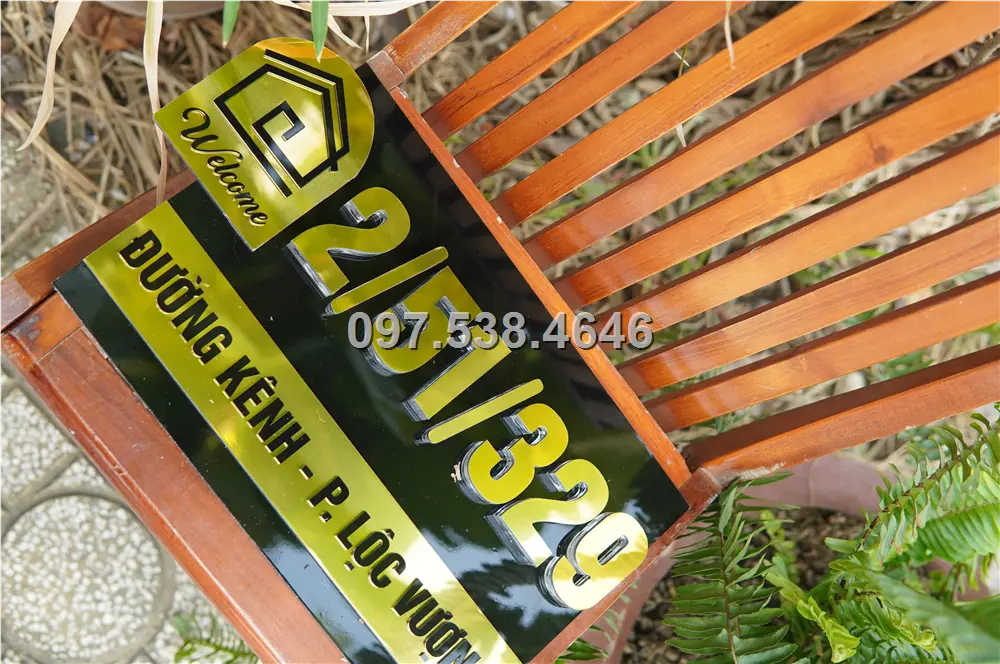 Biển Số Nhà Đẹp Hiện Đại tại Hưng Yên , Kích Thước 30x20, Số Nổi 8mm, Chữ Nổi 2mm, Chất Liệu Mica, Alu , Mực Uv, Làm Theo Yêu Cầu, Miễn Phí Thiết Kế Và Miễn Phí Vận Chuyển Tận Nhà 8 Biển Số Nhà Đẹp Hiện Đại tại Hưng Yên , Kích Thước 30x20, Số Nổi 8mm, Chữ Nổi 2mm, Chất Liệu Mica, Alu , Mực Uv, Làm Theo Yêu Cầu, Miễn Phí Thiết Kế Và Miễn Phí Vận Chuyển Tận Nhà - Ảnh 8