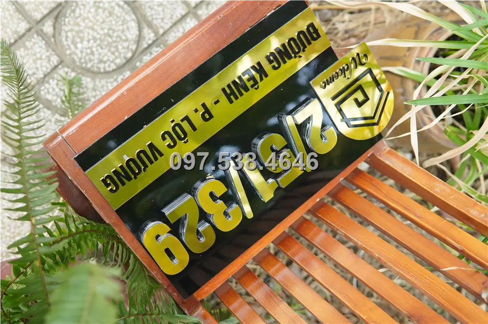 Biển Số Nhà Đẹp Hiện Đại tại Hưng Yên , Kích Thước 30x20, Số Nổi 8mm, Chữ Nổi 2mm, Chất Liệu Mica, Alu , Mực Uv, Làm Theo Yêu Cầu, Miễn Phí Thiết Kế Và Miễn Phí Vận Chuyển Tận Nhà 7 Biển Số Nhà Đẹp Hiện Đại tại Hưng Yên , Kích Thước 30x20, Số Nổi 8mm, Chữ Nổi 2mm, Chất Liệu Mica, Alu , Mực Uv, Làm Theo Yêu Cầu, Miễn Phí Thiết Kế Và Miễn Phí Vận Chuyển Tận Nhà - Ảnh 7