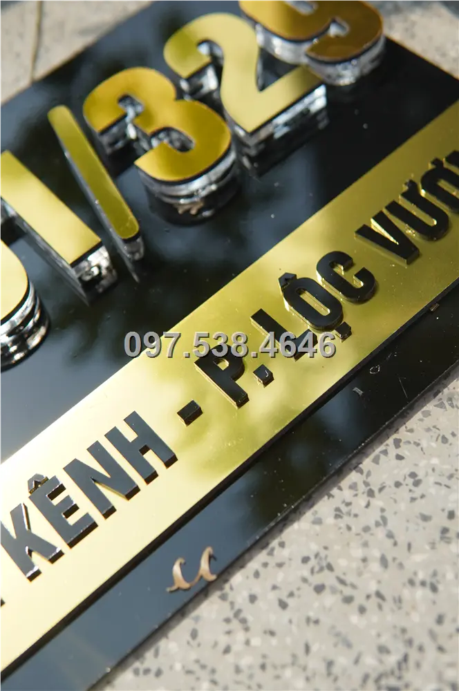 Biển Số Nhà Đẹp Hiện Đại tại Hưng Yên , Kích Thước 30x20, Số Nổi 8mm, Chữ Nổi 2mm, Chất Liệu Mica, Alu , Mực Uv, Làm Theo Yêu Cầu, Miễn Phí Thiết Kế Và Miễn Phí Vận Chuyển Tận Nhà 9 Biển Số Nhà Đẹp Hiện Đại tại Hưng Yên , Kích Thước 30x20, Số Nổi 8mm, Chữ Nổi 2mm, Chất Liệu Mica, Alu , Mực Uv, Làm Theo Yêu Cầu, Miễn Phí Thiết Kế Và Miễn Phí Vận Chuyển Tận Nhà - Ảnh 9
