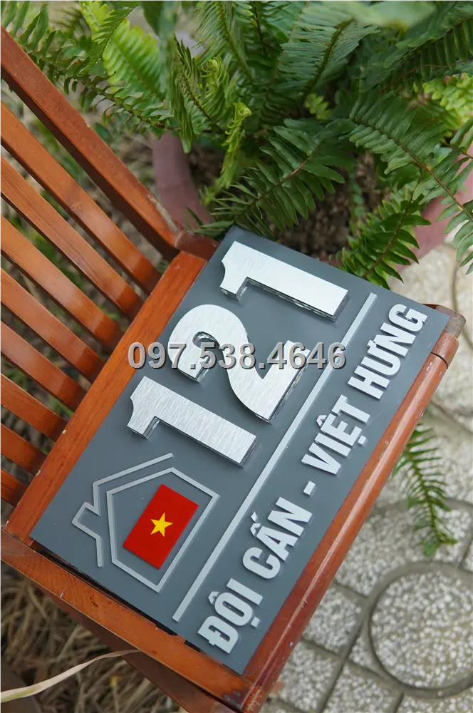 Biển Số Nhà Đẹp Hiện Đại tại Lai Châu , Kích Thước 30x20, Số Nổi 8mm, Chữ Nổi 2mm, Chất Liệu Mica, Alu , Mực Uv, Làm Theo Yêu Cầu, Miễn Phí Thiết Kế Và Miễn Phí Vận Chuyển Tận Nhà 10 Biển Số Nhà Đẹp Hiện Đại tại Lai Châu , Kích Thước 30x20, Số Nổi 8mm, Chữ Nổi 2mm, Chất Liệu Mica, Alu , Mực Uv, Làm Theo Yêu Cầu, Miễn Phí Thiết Kế Và Miễn Phí Vận Chuyển Tận Nhà - Ảnh 10
