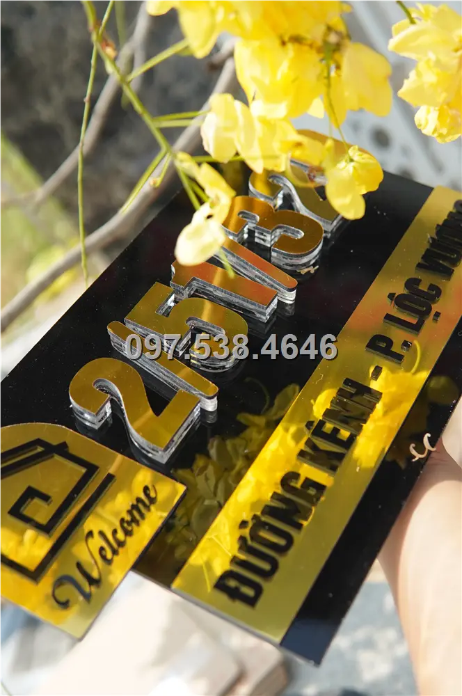 Biển Số Nhà Đẹp Hiện Đại tại Lạng Sơn , Kích Thước 30x20, Số Nổi 8mm, Chữ Nổi 2mm, Chất Liệu Mica, Alu , Mực Uv, Làm Theo Yêu Cầu, Miễn Phí Thiết Kế Và Miễn Phí Vận Chuyển Tận Nhà 8 Biển Số Nhà Đẹp Hiện Đại tại Lạng Sơn
, Kích Thước 30x20, Số Nổi 8mm, Chữ Nổi 2mm, Chất Liệu Mica, Alu , Mực Uv, Làm Theo Yêu Cầu, Miễn Phí Thiết Kế Và Miễn Phí Vận Chuyển Tận Nhà - Ảnh 8