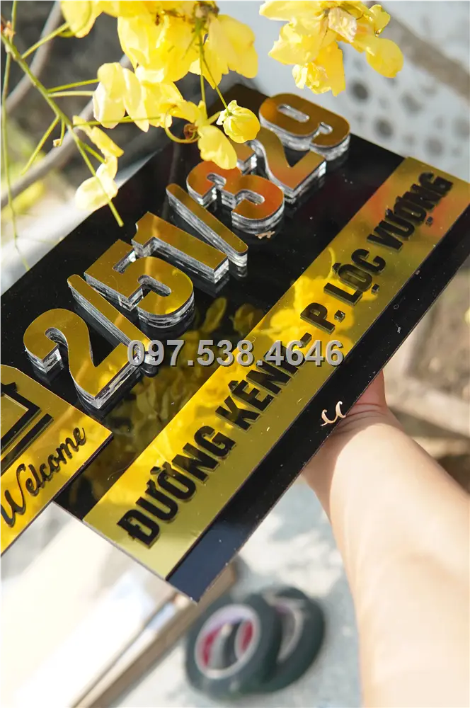 Biển Số Nhà Đẹp Hiện Đại tại Lạng Sơn , Kích Thước 30x20, Số Nổi 8mm, Chữ Nổi 2mm, Chất Liệu Mica, Alu , Mực Uv, Làm Theo Yêu Cầu, Miễn Phí Thiết Kế Và Miễn Phí Vận Chuyển Tận Nhà 1 Biển Số Nhà Đẹp Hiện Đại tại Lạng Sơn
, Kích Thước 30x20, Số Nổi 8mm, Chữ Nổi 2mm, Chất Liệu Mica, Alu , Mực Uv, Làm Theo Yêu Cầu, Miễn Phí Thiết Kế Và Miễn Phí Vận Chuyển Tận Nhà