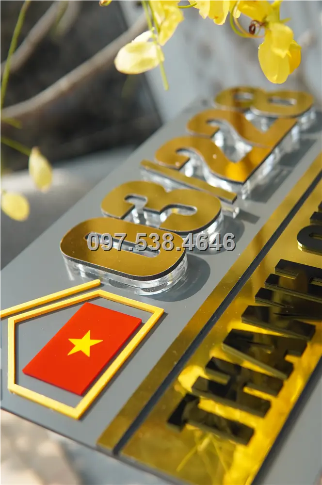 Biển Số Nhà Đẹp Hiện Đại tại Lào Cai Kích Thước 30x20, Số Nổi 8mm, Chữ Nổi 2mm, Chất Liệu Mica, Alu , Mực Uv, Làm Theo Yêu Cầu, Miễn Phí Thiết Kế Và Miễn Phí Vận Chuyển Tận Nhà 2 Biển Số Nhà Đẹp Hiện Đại tại Lào Cai Kích Thước 30x20, Số Nổi 8mm, Chữ Nổi 2mm, Chất Liệu Mica, Alu , Mực Uv, Làm Theo Yêu Cầu, Miễn Phí Thiết Kế Và Miễn Phí Vận Chuyển Tận Nhà - Ảnh 2
