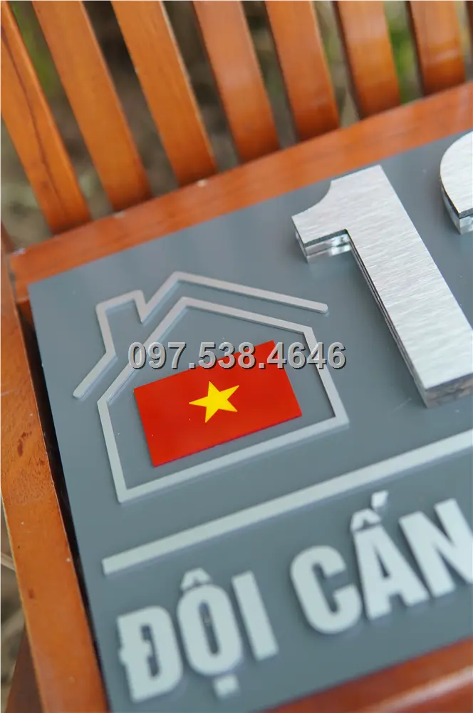 Biển Số Nhà Đẹp Hiện Đại tại Long Khánh (Đồng Nai) , Kích Thước 30x20, Số Nổi 8mm, Chữ Nổi 2mm, Chất Liệu Mica, Alu , Mực Uv, Làm Theo Yêu Cầu, Miễn Phí Thiết Kế Và Miễn Phí Vận Chuyển Tận Nhà 2 Biển Số Nhà Đẹp Hiện Đại tại Long Khánh (Đồng Nai)
, Kích Thước 30x20, Số Nổi 8mm, Chữ Nổi 2mm, Chất Liệu Mica, Alu , Mực Uv, Làm Theo Yêu Cầu, Miễn Phí Thiết Kế Và Miễn Phí Vận Chuyển Tận Nhà - Ảnh 2
