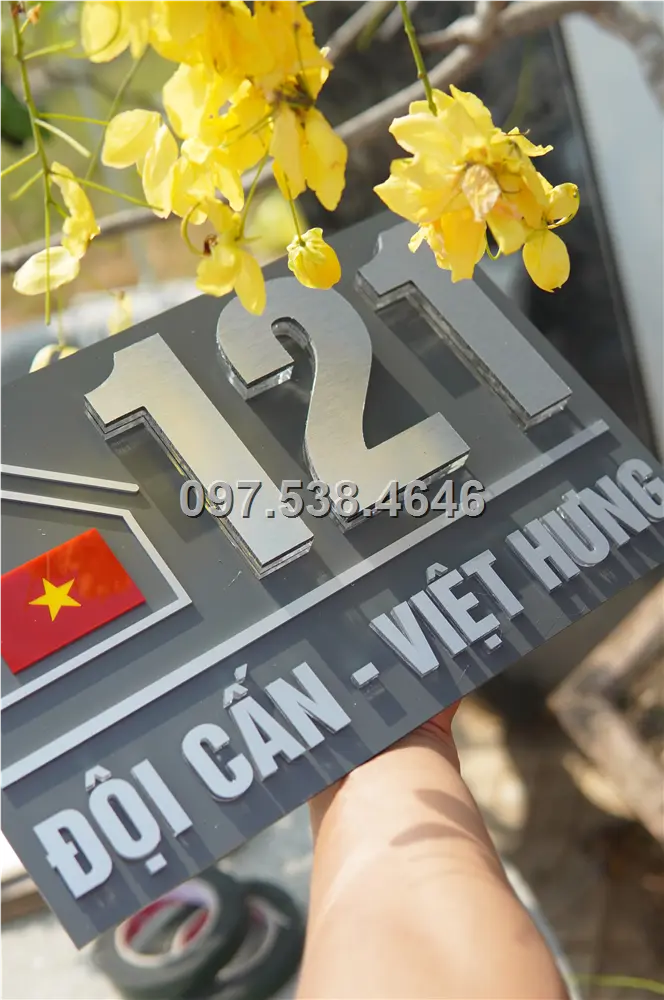 Biển Số Nhà Đẹp Hiện Đại tại Long Khánh (Đồng Nai) , Kích Thước 30x20, Số Nổi 8mm, Chữ Nổi 2mm, Chất Liệu Mica, Alu , Mực Uv, Làm Theo Yêu Cầu, Miễn Phí Thiết Kế Và Miễn Phí Vận Chuyển Tận Nhà 8 Biển Số Nhà Đẹp Hiện Đại tại Long Khánh (Đồng Nai)
, Kích Thước 30x20, Số Nổi 8mm, Chữ Nổi 2mm, Chất Liệu Mica, Alu , Mực Uv, Làm Theo Yêu Cầu, Miễn Phí Thiết Kế Và Miễn Phí Vận Chuyển Tận Nhà - Ảnh 8