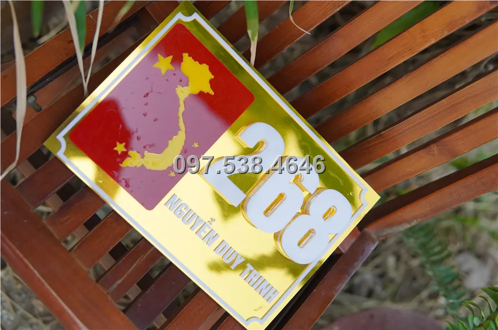 Biển Số Nhà Đẹp Hiện Đại tại Mỹ Tho (Tiền Giang), Kích Thước 30x20, Số Nổi 8mm, Chữ Nổi 2mm, Chất Liệu Mica, Alu , Mực Uv, Làm Theo Yêu Cầu, Miễn Phí Thiết Kế Và Miễn Phí Vận Chuyển Tận Nhà 6 Biển Số Nhà Đẹp Hiện Đại tại Mỹ Tho (Tiền Giang), Kích Thước 30x20, Số Nổi 8mm, Chữ Nổi 2mm, Chất Liệu Mica, Alu , Mực Uv, Làm Theo Yêu Cầu, Miễn Phí Thiết Kế Và Miễn Phí Vận Chuyển Tận Nhà - Ảnh 6