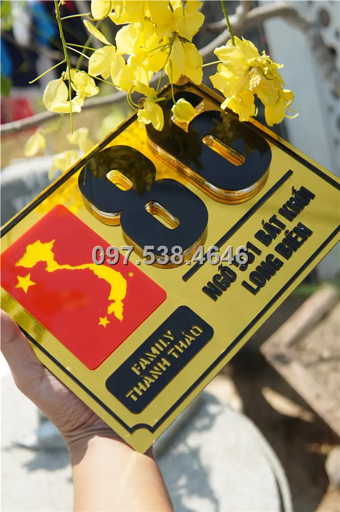 Biển Số Nhà Đẹp Hiện Đại tại Ngã Bảy (Hậu Giang) , Kích Thước 30x20, Số Nổi 8mm, Chữ Nổi 2mm, Chất Liệu Mica, Alu , Mực Uv, Làm Theo Yêu Cầu, Miễn Phí Thiết Kế Và Miễn Phí Vận Chuyển Tận Nhà 1 Biển Số Nhà Đẹp Hiện Đại tại Ngã Bảy (Hậu Giang)
, Kích Thước 30x20, Số Nổi 8mm, Chữ Nổi 2mm, Chất Liệu Mica, Alu , Mực Uv, Làm Theo Yêu Cầu, Miễn Phí Thiết Kế Và Miễn Phí Vận Chuyển Tận Nhà