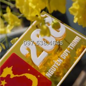 Biển Số Nhà Đẹp Hiện Đại tại Mỹ Tho (Tiền Giang), Kích Thước 30x20, Số Nổi 8mm, Chữ Nổi 2mm, Chất Liệu Mica, Alu , Mực Uv, Làm Theo Yêu Cầu, Miễn Phí Thiết Kế Và Miễn Phí Vận Chuyển Tận Nhà