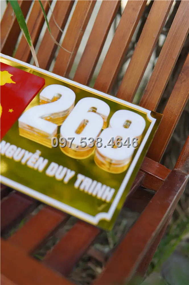 Biển Số Nhà Đẹp Hiện Đại tại Mỹ Tho (Tiền Giang), Kích Thước 30x20, Số Nổi 8mm, Chữ Nổi 2mm, Chất Liệu Mica, Alu , Mực Uv, Làm Theo Yêu Cầu, Miễn Phí Thiết Kế Và Miễn Phí Vận Chuyển Tận Nhà 4 Biển Số Nhà Đẹp Hiện Đại tại Mỹ Tho (Tiền Giang), Kích Thước 30x20, Số Nổi 8mm, Chữ Nổi 2mm, Chất Liệu Mica, Alu , Mực Uv, Làm Theo Yêu Cầu, Miễn Phí Thiết Kế Và Miễn Phí Vận Chuyển Tận Nhà - Ảnh 4