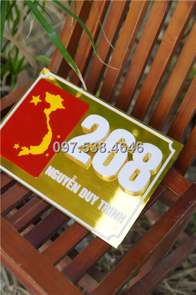 Biển Số Nhà Đẹp Hiện Đại tại Mỹ Tho (Tiền Giang), Kích Thước 30x20, Số Nổi 8mm, Chữ Nổi 2mm, Chất Liệu Mica, Alu , Mực Uv, Làm Theo Yêu Cầu, Miễn Phí Thiết Kế Và Miễn Phí Vận Chuyển Tận Nhà 5 Biển Số Nhà Đẹp Hiện Đại tại Mỹ Tho (Tiền Giang), Kích Thước 30x20, Số Nổi 8mm, Chữ Nổi 2mm, Chất Liệu Mica, Alu , Mực Uv, Làm Theo Yêu Cầu, Miễn Phí Thiết Kế Và Miễn Phí Vận Chuyển Tận Nhà - Ảnh 5