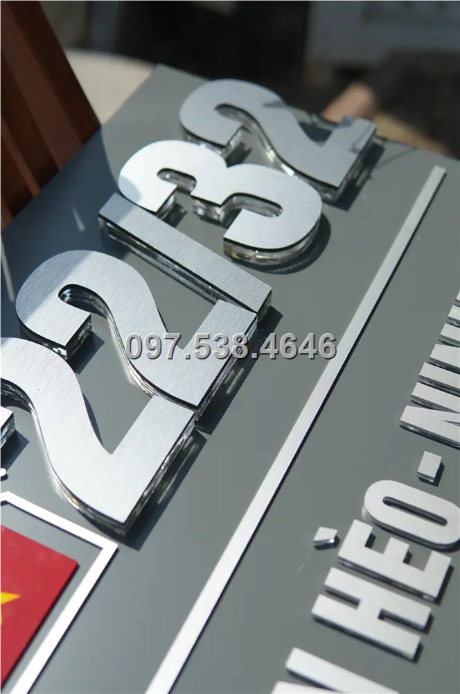 Biển Số Nhà Đẹp Hiện Đại tại Nam Định . Kích Thước 30x20, Số Nổi 8mm, Chữ Nổi 2mm, Chất Liệu Mica, Alu , Mực Uv, Làm Theo Yêu Cầu, Miễn Phí Thiết Kế Và Miễn Phí Vận Chuyển Tận Nhà 8 Biển Số Nhà Đẹp Hiện Đại tại Nam Định . Kích Thước 30x20, Số Nổi 8mm, Chữ Nổi 2mm, Chất Liệu Mica, Alu , Mực Uv, Làm Theo Yêu Cầu, Miễn Phí Thiết Kế Và Miễn Phí Vận Chuyển Tận Nhà - Ảnh 8