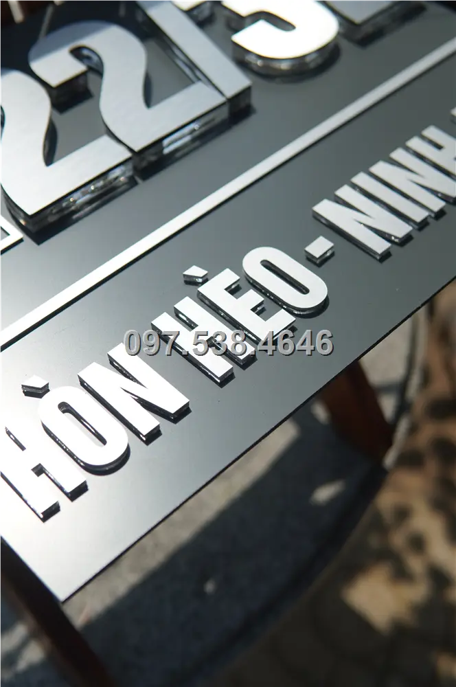 Biển Số Nhà Đẹp Hiện Đại tại Nam Định . Kích Thước 30x20, Số Nổi 8mm, Chữ Nổi 2mm, Chất Liệu Mica, Alu , Mực Uv, Làm Theo Yêu Cầu, Miễn Phí Thiết Kế Và Miễn Phí Vận Chuyển Tận Nhà 9 Biển Số Nhà Đẹp Hiện Đại tại Nam Định . Kích Thước 30x20, Số Nổi 8mm, Chữ Nổi 2mm, Chất Liệu Mica, Alu , Mực Uv, Làm Theo Yêu Cầu, Miễn Phí Thiết Kế Và Miễn Phí Vận Chuyển Tận Nhà - Ảnh 9