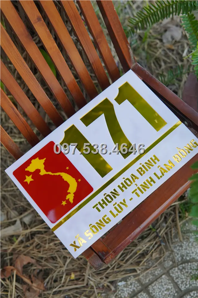 Biển Số Nhà Đẹp Hiện Đại tại Ninh Bình , Kích Thước 30x20, Số Nổi 8mm, Chữ Nổi 2mm, Chất Liệu Mica, Alu , Mực Uv, Làm Theo Yêu Cầu, Miễn Phí Thiết Kế Và Miễn Phí Vận Chuyển Tận Nhà 9 Biển Số Nhà Đẹp Hiện Đại tại Ninh Bình
, Kích Thước 30x20, Số Nổi 8mm, Chữ Nổi 2mm, Chất Liệu Mica, Alu , Mực Uv, Làm Theo Yêu Cầu, Miễn Phí Thiết Kế Và Miễn Phí Vận Chuyển Tận Nhà - Ảnh 9