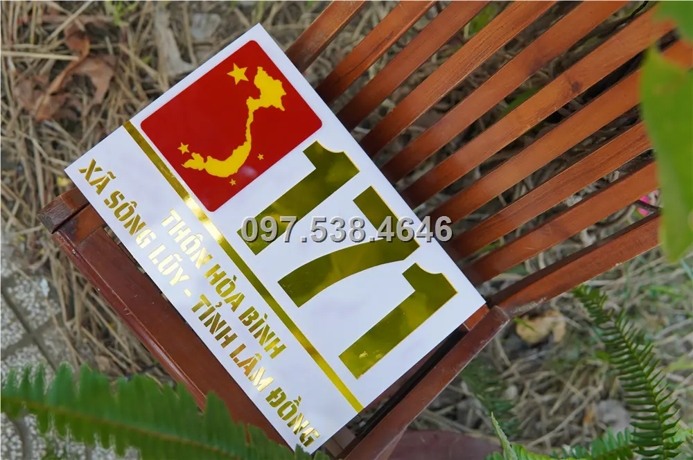 Biển Số Nhà Đẹp Hiện Đại tại Ninh Bình , Kích Thước 30x20, Số Nổi 8mm, Chữ Nổi 2mm, Chất Liệu Mica, Alu , Mực Uv, Làm Theo Yêu Cầu, Miễn Phí Thiết Kế Và Miễn Phí Vận Chuyển Tận Nhà 8 Biển Số Nhà Đẹp Hiện Đại tại Ninh Bình
, Kích Thước 30x20, Số Nổi 8mm, Chữ Nổi 2mm, Chất Liệu Mica, Alu , Mực Uv, Làm Theo Yêu Cầu, Miễn Phí Thiết Kế Và Miễn Phí Vận Chuyển Tận Nhà - Ảnh 8